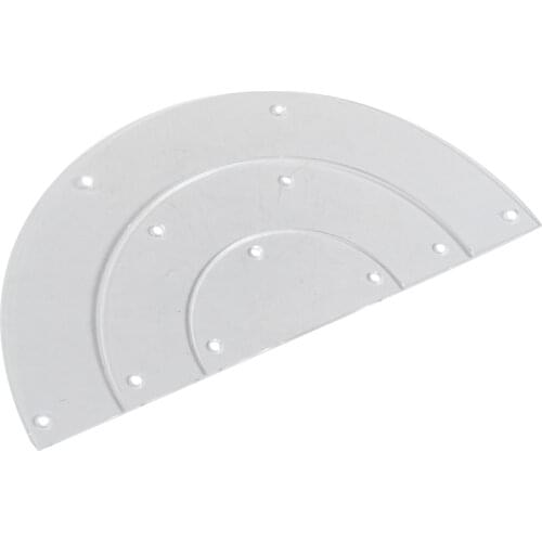 3-Tier Clear Acrylic Semicircle Round Cupcake Dessert Display Stand