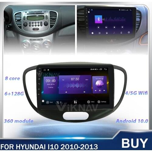 Android 128G Car radio dvd multimedia player For Hyundai i10 2010 2011 2012 2013 Car Touch Screen GPS Navigation head unit