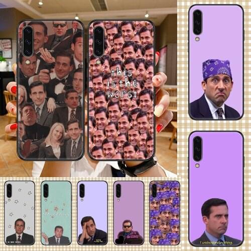 Funny Michael Scott Phone case For Samsung Galaxy A 3 5 7 8 10 20 21 30 40 50 51 70 71 E S 2016 2018 4G black 3D funda fashion