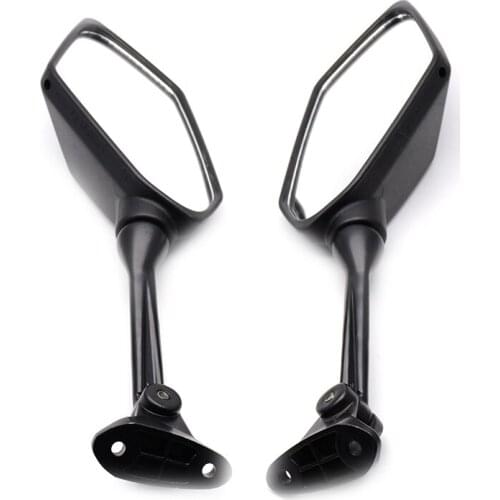 Black Side Mirror Rear Mirror Motorcycle Rearview For Kawasaki Ninja ZX6R 09-11