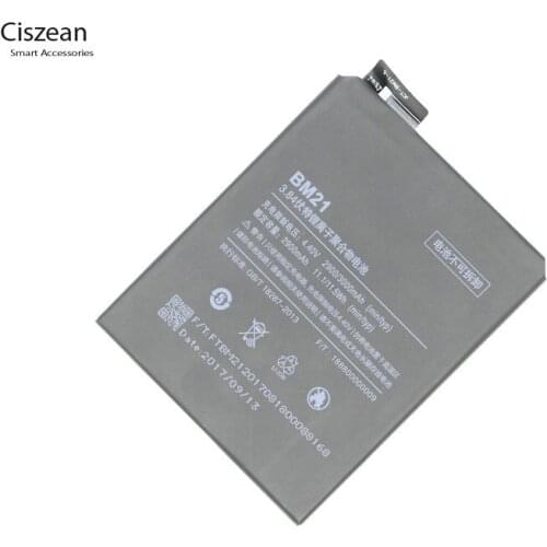 Ciszean 5pcs/lot BM 21 / BM21 Replacement Battery For Xiaomi Mi Note 3GB 2900mAh / 11.1Wh Phone Batteria Batterij Batteries
