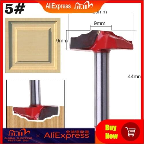 1/4" 6.35MM Shank Woodworking Door Frame Router Bit for Wood Carbide Door Cabinet Bits Engraving Milling Cutter Tools