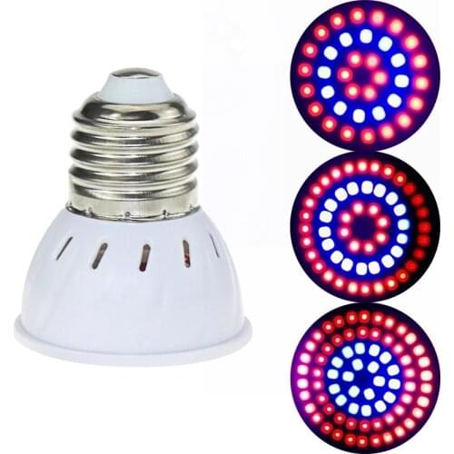 Full Spectrum Led Grow Light Plant Lamp E27 Grow Tent Light Lamp Grow Lamp E27 E14 Indoor Lighting Hydroponic Growth Light 220V