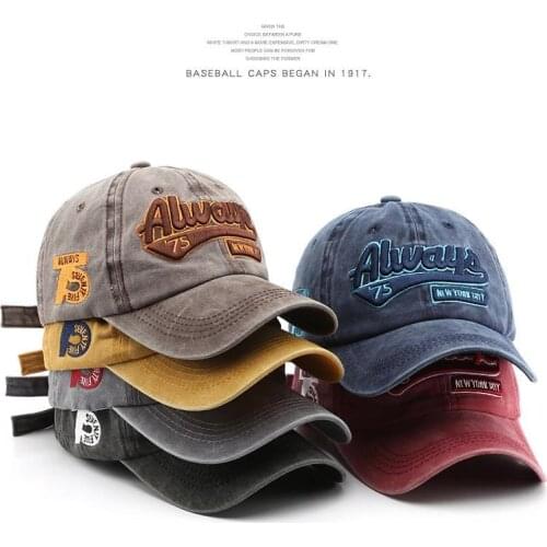 SLECKTON Cotton Baseball Cap for Men and Women Retro Hip Hop Snapback Hat Summer Sun Caps Unisex Fashion Embroidery Hats Gorras