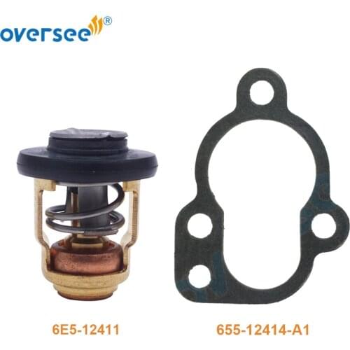 6E5-12411-00 682-12414-A1 Gasket 50 degree Thermostat Set for Yamaha 2-Stroke FOR SUZUKI 15HP 25HP 30HP 40HP 220HP