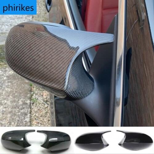Mirror Cover E90 Carbon Fiber/ABS Car Rearview Mirror Cap Cover Direct Replace For BMW E90 E91 2008-11 E92 E93 2010-13 LCI