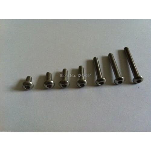 15pcs Metric Thread M6x40mm Stainless Steel Button Head Hex Socket Cap Screws Bolts