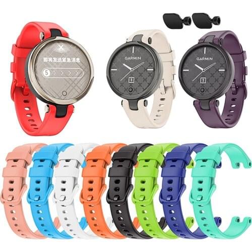 Soft Silicone Sport Band Straps For Garmin Lily Women’s Fitness Sport Bracelet Replacement Watchband Smartwatch Accessories