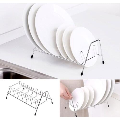 Newest Home Stainless Steel Vertical Dish Bowl Drying Rack Water Drain Storage Holder APR-18