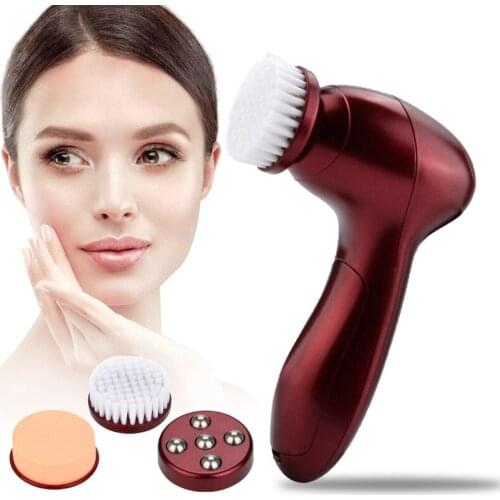 NEW 3in1 Electric Facial Cleansing Brush Face Massager Deep Pore Blackhead Cleaner Scrubber Machine Skin Care Products Belleza