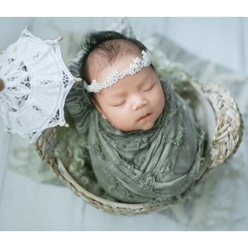 New newborn photographic wrapping cloth baby retro cotton tassel tie-dye wrapping yarn wrap