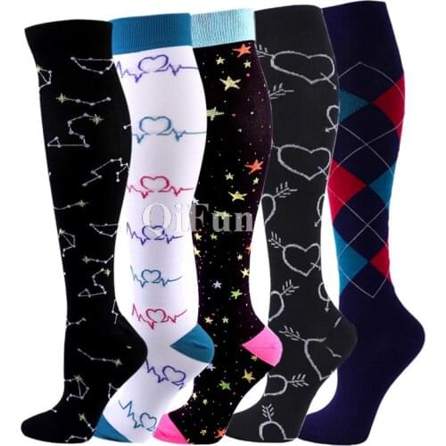 New Compression Socks Knee High Fit Medical Varicose Veins Maternity Pregnant Edema Diabetes Nurses Running Hiking Sports Socks