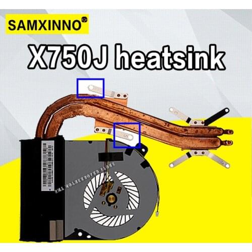 New Original Laptop/Notebook CPU Cooling Radiator Heatsink/Fan For Asus X750 X750J X750JB X750JA X750D K750J K750 13NB01X1AM0101