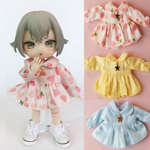 OB11 Clothes Pure color shirt skirt for Obitsu11,Molly,GSC,OB11,1/12 BJD Doll Accessories toys for girls baby clothes