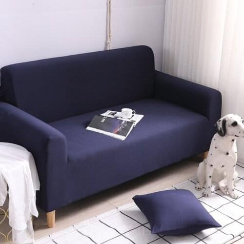 1/2/3/4-seater Solid Color All-inclusive Stretch Slipcovers Protector Sofa Covers Couch Cover Arm Chair Cover for Living Room