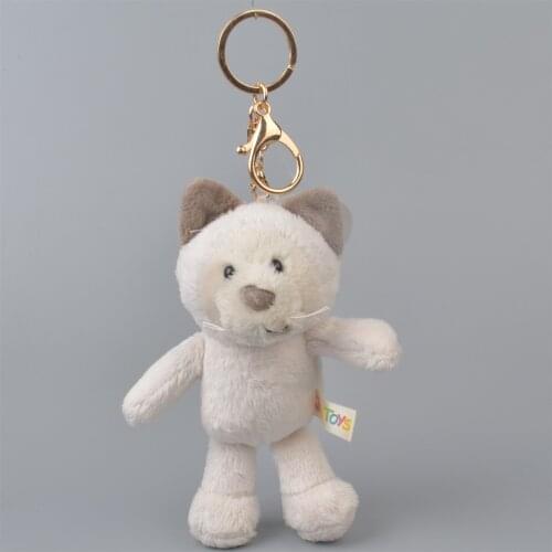 Plush Unicorn whale Leopard Tiger Panda Lion Seals Civet Cat 8CM Plush Pendant Keychain Doll Toy