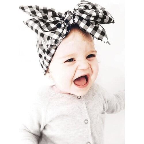 Children British style fashion hair accessories printed hair band Baby Unisex Print Knot Headband Baby Hair Accessories ornament