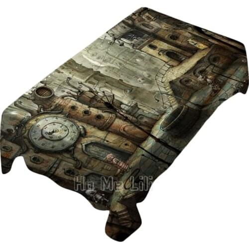 Macho City Grey Background Animation Tablecloth Indoor And Outdoor Art Decoration