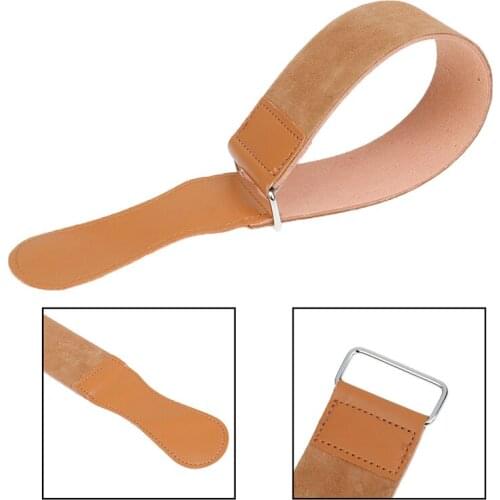 1PC 49cm Folding Knife Blade Sharpening Belt Durable High Quality Leather Straight Razor Barber Shaving Strap
