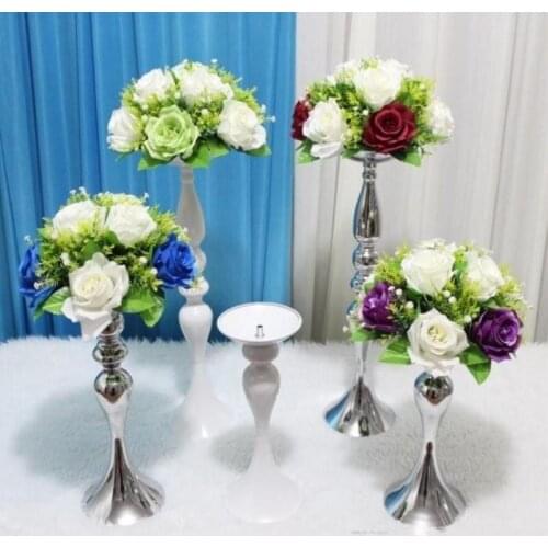 Wedding Table Decoration Flower Stands Candlestick T station Road Lead metal Columns Main Table Flower Vase Pendulum Props