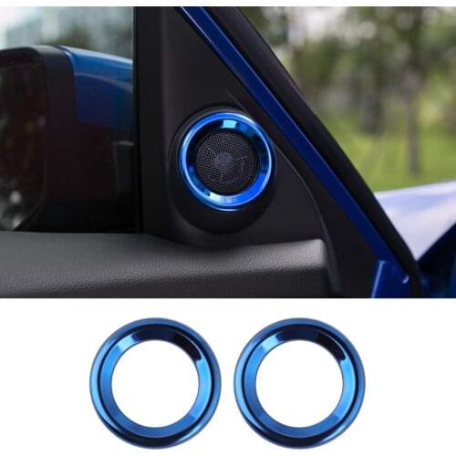 Interior Door o Speaker Ring Cover Trim for 10Th Gen Honda Civic 2019 2018 2017 2016, Blue