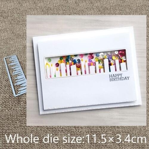 XLDesign Craft Metal Cutting Die cut dies Candle rectangle decoration scrapbook Album Paper Card Craft Embossing die cuts