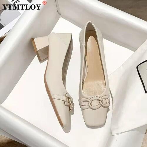 YTMTLOY Leather Pumps