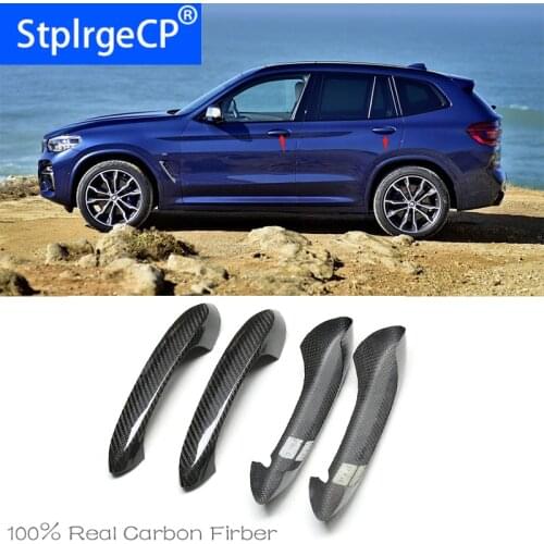For BMW x3 G01 G08 xDrive30d X3 M40i 2018 2019 2020 High Quality Carbon Fiber Door Handle protection cover Trims Fits