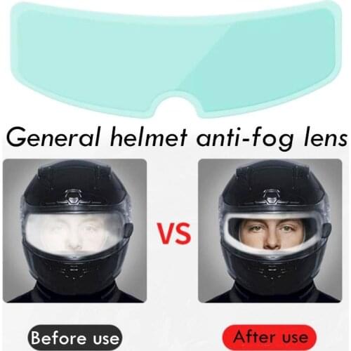 Motorcycle Helmet Lens Fog Patch Resistant Helmet Film Visor Clear Universal Moto Motocross Accessories Anti-Fog Rainproof Film