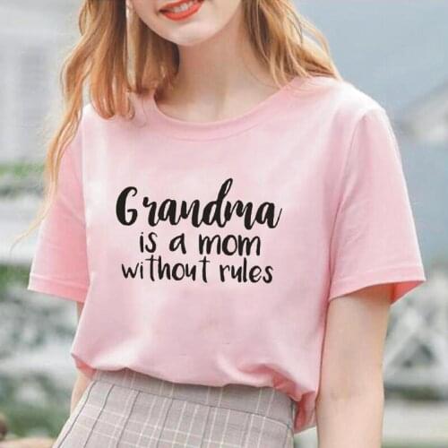 GRANDMA Letter Print Women T Shirt Summer Harajuku Short Sleeve Tee Shirt Femme Hipster Casual Tshirt Women Tops Camiseta Mujer