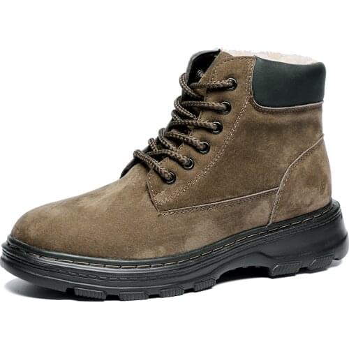 2021 Winter Women Boots Woman Lady Genuine Leather Warm Flat Platform Fur Waterproof Snow Sneakers Plush Fashion Casual Boots