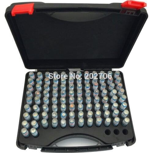 0.30-10.00mm Steel Pin Gauge 50mm Pin Measuring Tool step 0.1mm, 98pcs/lot