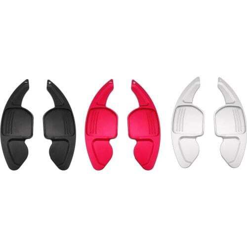 1Pair Car Paddle Shift Extensions Shifters for Audi A3 A4L A5 A6 A7 Silver