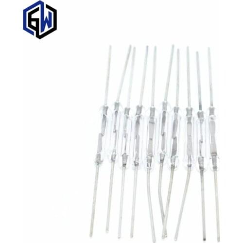 10pcs N/O Reed switch Magnetic Switch 2 * 14mm Normally Open Magnetic Induction switch