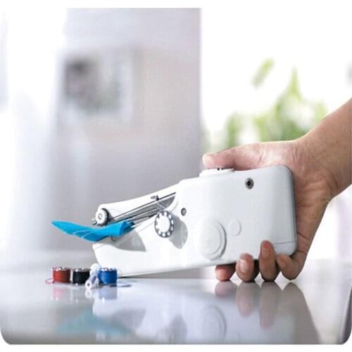 10PC Mini Electronic Portable Cordless Handle HandHeld Sewing Machine Household Handy Stitch Clothes For Thread Suitable Bobbin