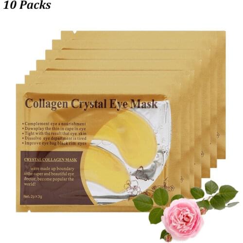 Eye Care 20 PCS Collagen Gold Hydrogel Eye Patches Moisturizing Anti-Aging Eye Bags Removal Seaweed Anti Dark Circles Eye Mask