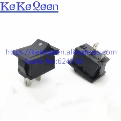 20PCS/LOT Ship Type Switch 15*21mm 2PIN Boat Rocker Reset Switch 6A/250V 10A/125V 15X21