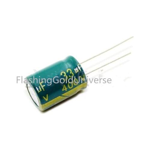 Free shipping 200pcs 100% NEW 400V 33UF 33UF 400V Electrolytic Capacitor 13*20 13*18 best quality New origina