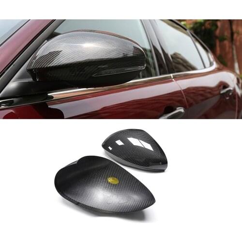 For Alfa Romeo Giulia 2015 - 2019 High quality carbon fiber side mirror housing mirror cover Rearview mirror accessories