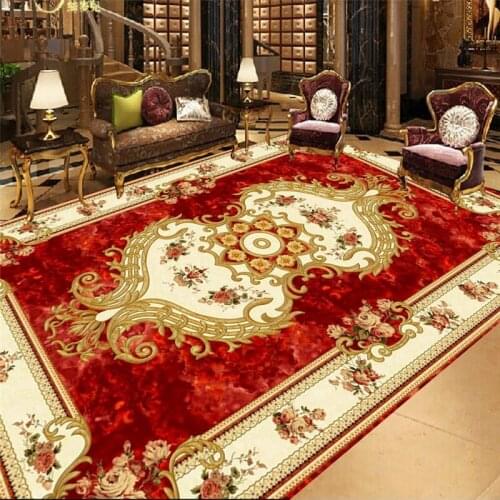 Beibehang Custom photo large mural wallpaper ultra - high - definition brown red stone European - style ceiling floor painting