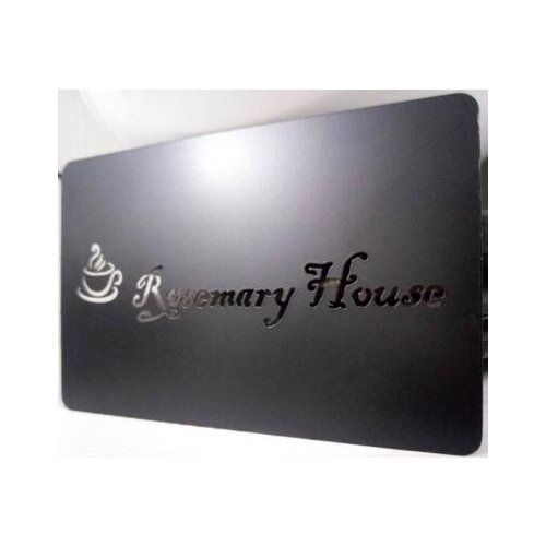 Black VIP metal membership card printing in China