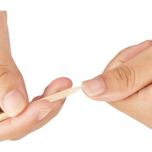 Double Ended Disposable Cuticle Pusher Remover Salon Home Nail Art DIY Tool