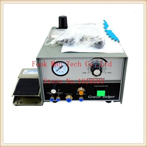 Jewellery making 220v Graver mate double ended Pneumatic engraving machine Engraving machine The handle with two work