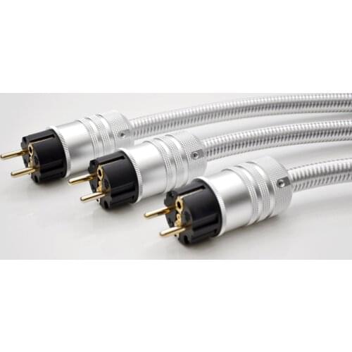 Audiocrast EU Schuko Power cable 5N OFC AC Mains Power Cord HIFI Power Cable For Subwoofer, Amplifier, DV/AV Audiophile