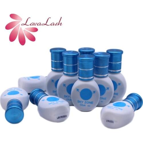 Original Korea Sky Zone Glue Eyelash Extensions New Brand Fast Dry Glue 10g Low irritation False eyelash glue lashes Makeup Tool