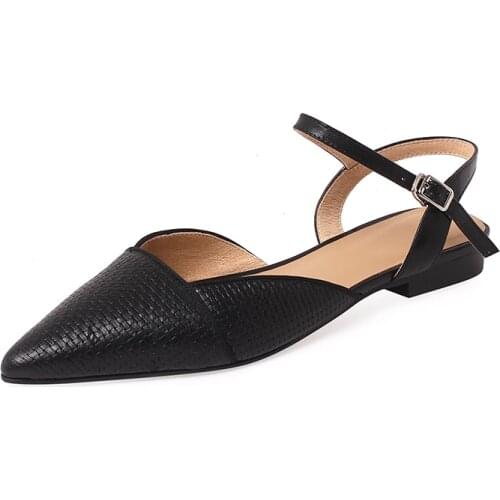 Summer Shoes for Women 2021 Summer Newest Genuine Leather Shoes Woman Low Heels Fashion Casual Women Shoes