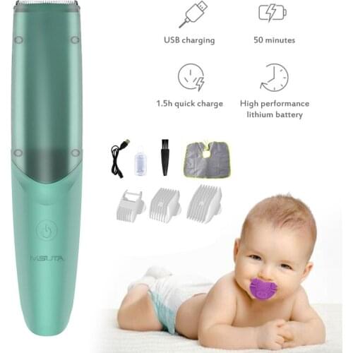 Powerful Baby Electric Hair Clipper USB Rechargeable Safe Waterproof Razor Silent Motor Children Electric Push Shear Baby Barber
