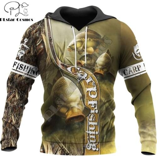 Carp Fishing Pattern 3D All Over Printed Mens Autumn Hoodie Sweatshirt Unisex Streetwear Casual Zip Jacket Pullover KJ608