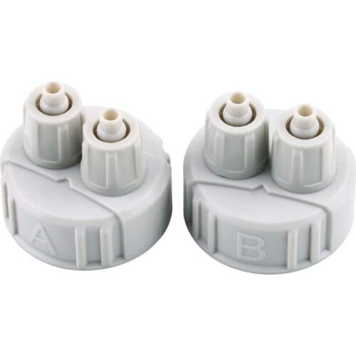 DIY ABS CO2 System Kit Generator Part Bottle Cap with Tubes for Fish Tank Carbon Dioxide DIY Reactor Quick Screw Plastic Cap