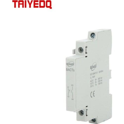 Small Household Contactor Accessories BACTs 2NO/1NO+1NC Auxiliary Side Hanging Contact